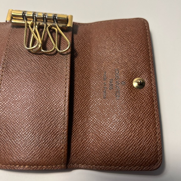 Louis Vuitton LV Coated Canvas Monogram Logo 3 Key Holder Wallet Cardholder - Picture 15 of 15